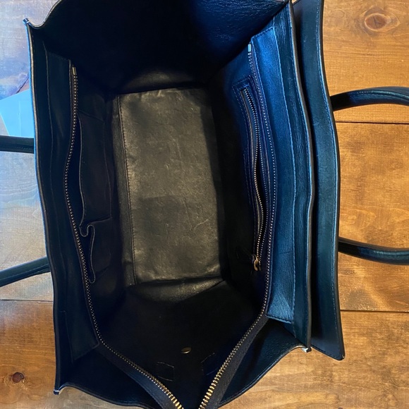 Celine Tricolor Mini Leather Luggage Tote - Picture 6 of 13